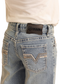 Rock & Roll Boys' Regular Fit Pleather Embroidery Bootcut Jeans