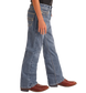 Rock & Roll Boys' Regular Fit Two-Tone Embroidered Bootcut Jeans