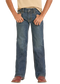 Rock & Roll Boys' Regular Fit Step Pocket Stitch Bootcut Jeans
