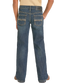 Rock & Roll Boys' Regular Fit Step Pocket Stitch Bootcut Jeans