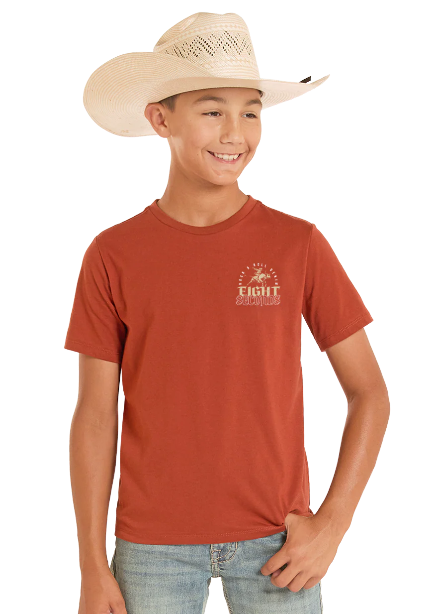 Rock & Roll Boys' Eight Seconds Graphic Tee