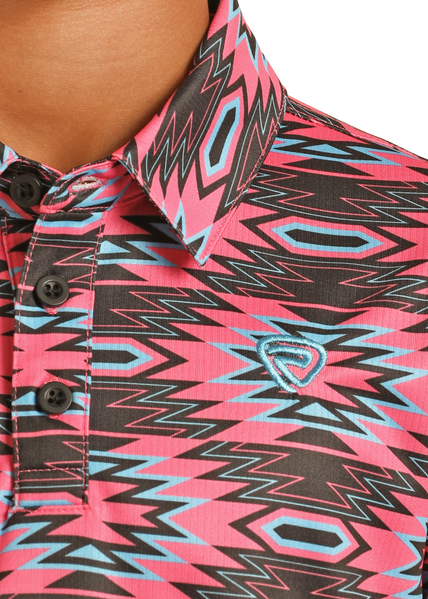 Rock & Roll Denim Boy's Aztec Print Polo