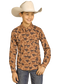 Rock & Roll Boys' TEK Western Camel Camo Long Sleeve Shirt