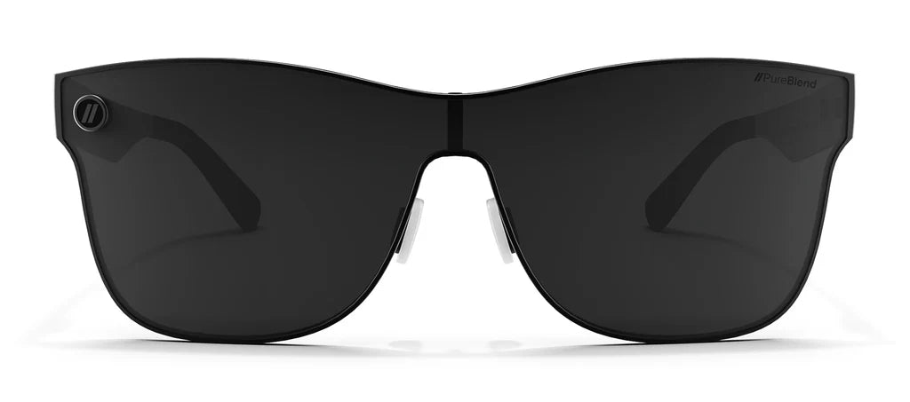 Blenders Jet Black Metal Millenia Sunglasses