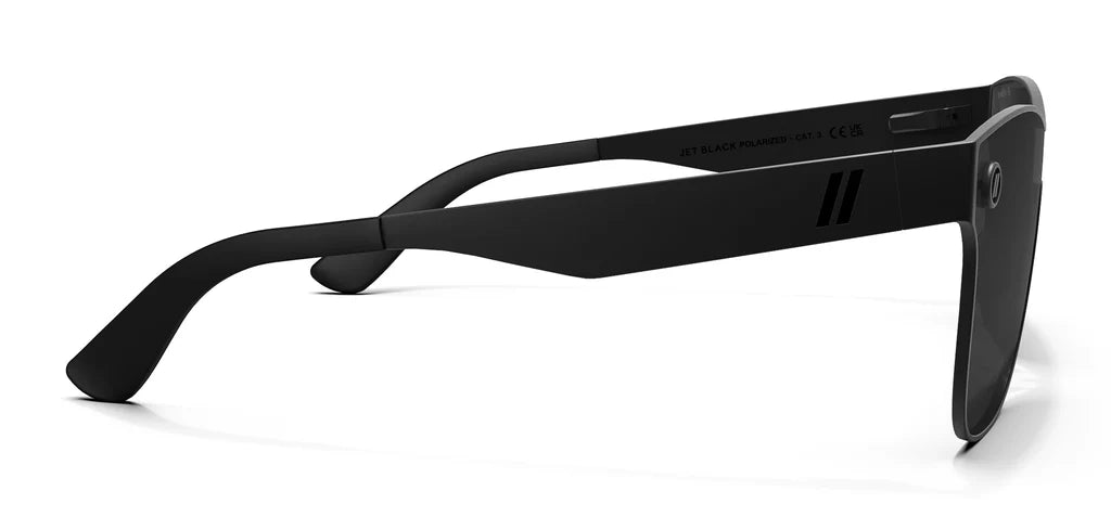 Blenders Jet Black Metal Millenia Sunglasses