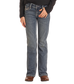 Rock & Roll Denim Girls' Mid-Rise Extra Stretch Cowhide Stitch Bootcut Jeans