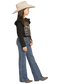 Rock & Roll Raised Boot Embroidered Trouser