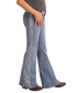 Rock & Roll Girls' Aztec Panel Button Flare Jeans