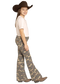 Rock & Roll Girls' Camo Print Flare Jeans