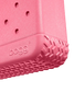 Close-up of a pink bogg bag with 'bogg' branding on a white background