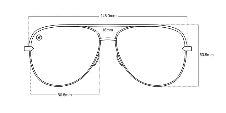 Blenders Matte Gold Shadow Sunglasses