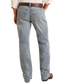 Rock & Roll Relaxed Fit Raised Embroidery Straight Leg Jeans