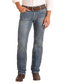 Rock & Roll Slim Fit Simple Embroidered Pocket Straight Leg Jeans