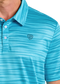 Rock & Roll Denim Turquoise Striated Polo