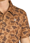 Rock and Roll Camo Print Short Sleeve Stretch Polo Shirt
