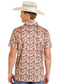 Rock & Roll Denim Camo Steer Print Polo