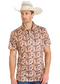 Rock & Roll Denim Camo Steer Print Polo