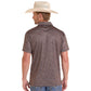 Rock & Roll Dark Brown Camo Polo