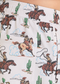 Rock & Roll Denim Light Desert Cowboy Print Volley Swim Shorts