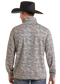 Rock & Roll Denim Long Horn Camel Camo Quarter Zip Pullover