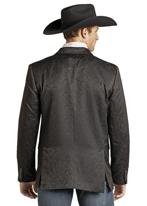 Rock & Roll Black Paisley Jacquard Sport Coat