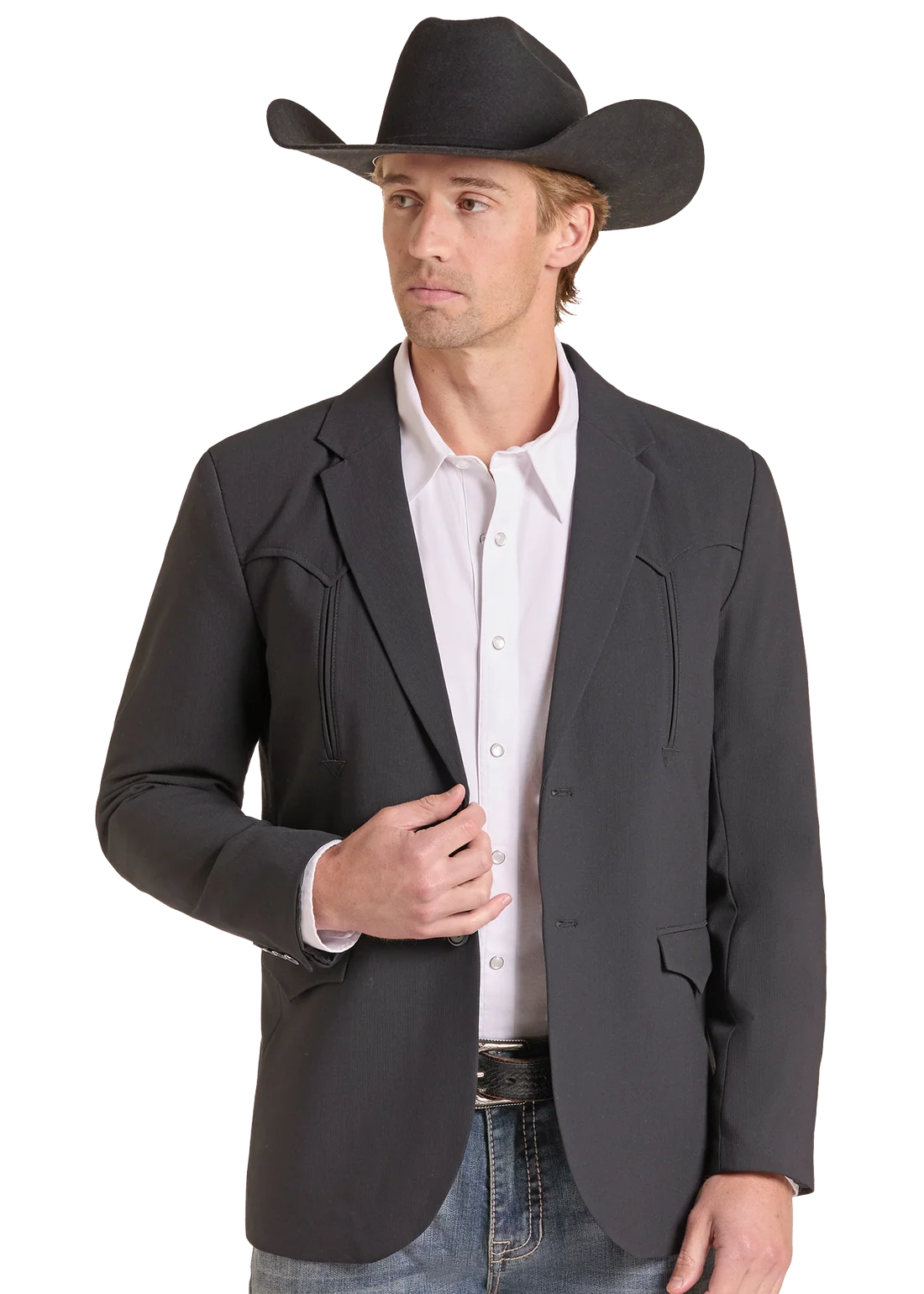 Rock & Roll Denim Black Sport Coat