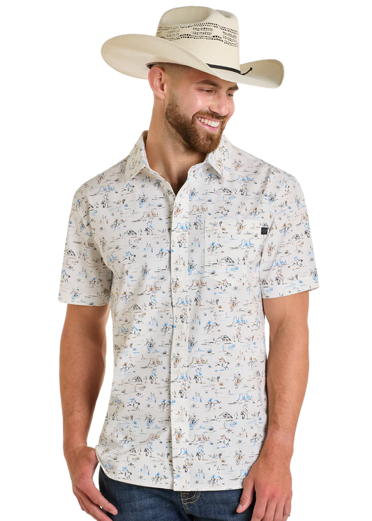 Rock & Roll Denim TEK Western Desert Short Sleeve Shirt