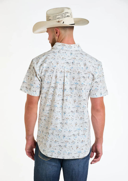 Rock & Roll Denim TEK Western Desert Short Sleeve Shirt