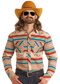 Rock & Roll Denim Dale Brisby Slim Fit Southwestern Serape Shirt