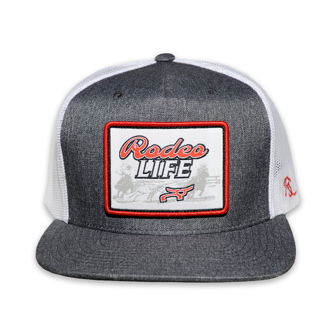 RopeSmart Rodeo Life Patch Gray Trucker Cap