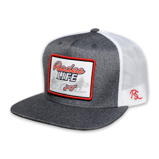 RopeSmart Rodeo Life Patch Gray Trucker Cap