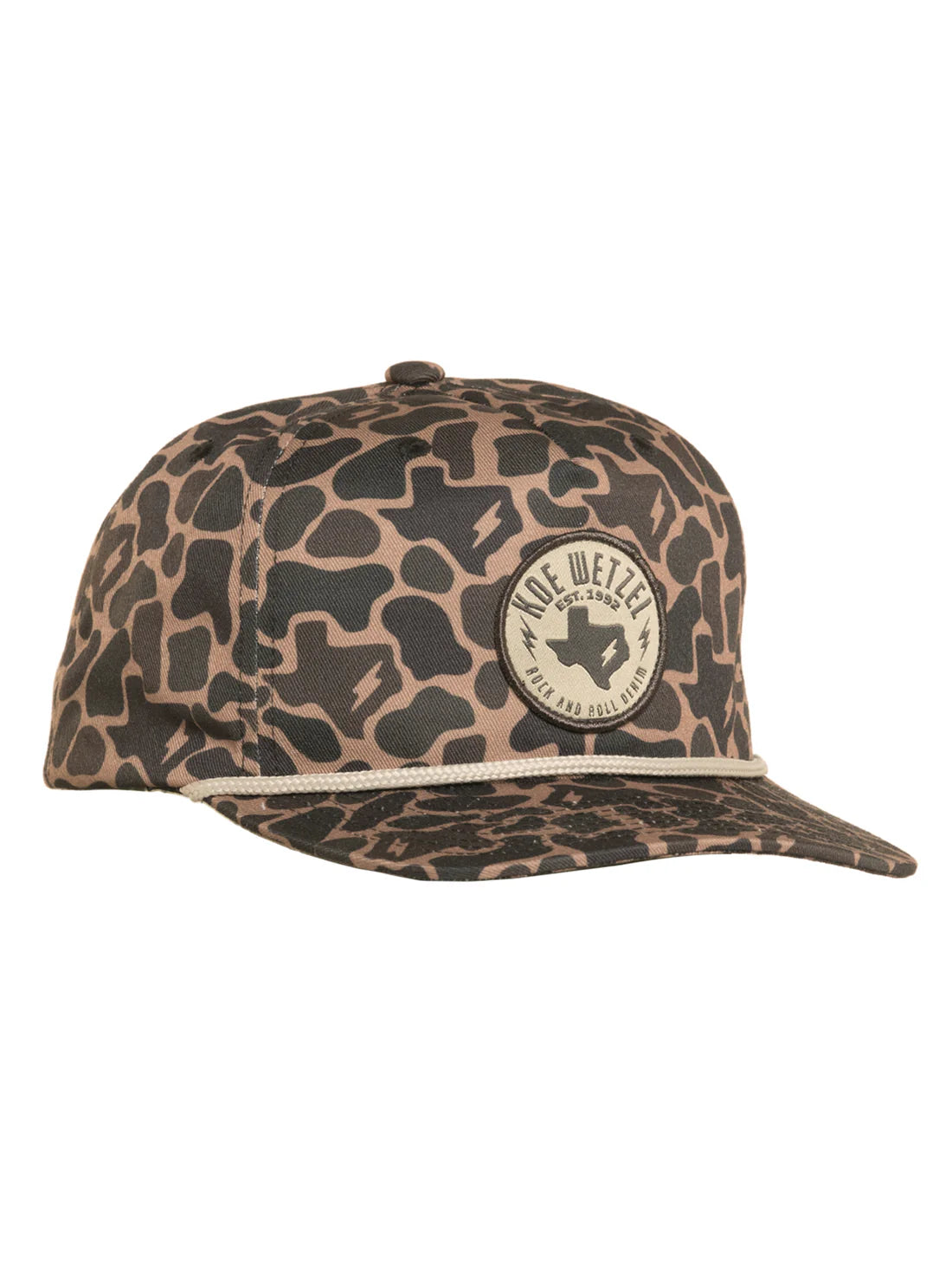 Rock and Roll Koe Wetzel Camo Snapback Cap