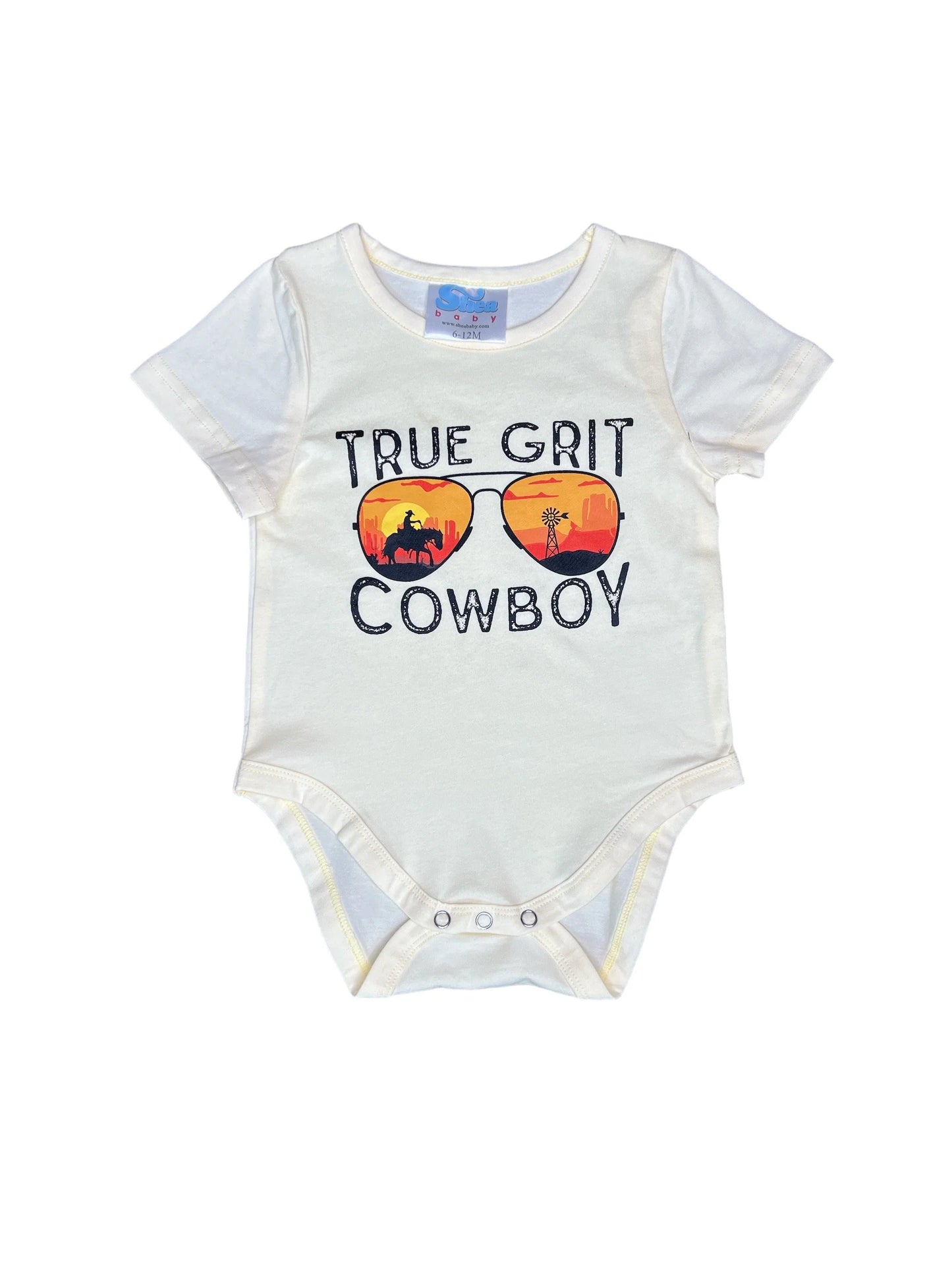 Shea Baby True Grit Cream Onesie