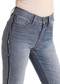 Rock & Roll High Rise Raw Seam Side Modest Bootcut Jeans