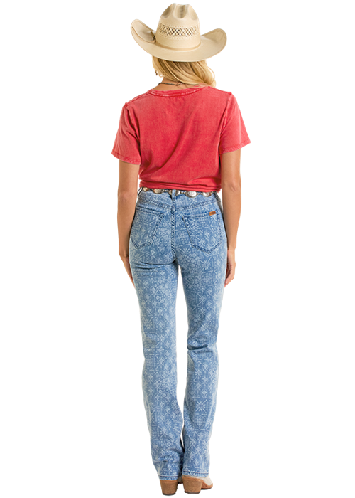 Rock & Roll Denim Western Graphic Tee