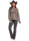 Rock & Roll Denim Heathered Horse Sweater
