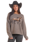 Rock & Roll Denim Heathered Horse Sweater