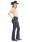 Rock & Roll Front Detail High Rise Boot Cut Jeans