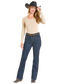 Rock & Roll Front Detail High Rise Boot Cut Jeans