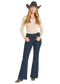 Rock & Roll Dark Wash High Rise Trouser Jeans