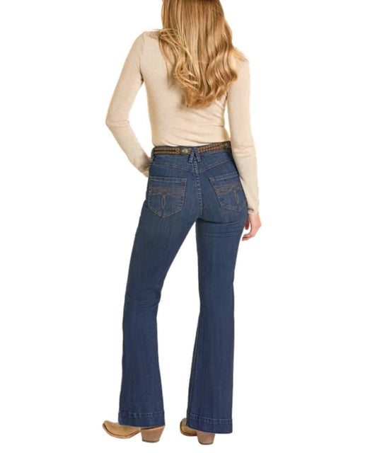 Rock & Roll Denim Boot Stitch Trouser Jean
