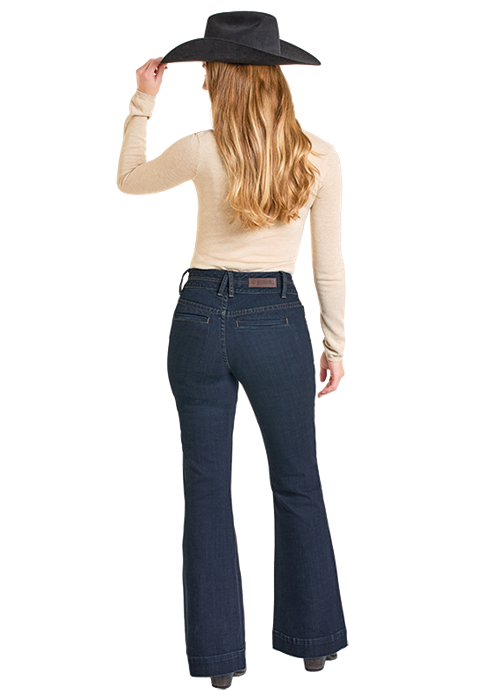 Rock & Roll Dark Wash Welt Pocket Trouser Jean