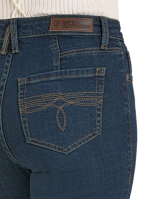Rock & Roll Women's Boot Stitch High Rise Trouser