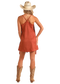 Rock & Roll Microsuede Fringe Dress in Camel