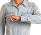 Rock & Roll Denim Women's Denim Long Sleeve Snap Shirt