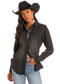 Panhandle Slim Black Denim Western Snap Shirt