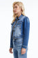 Bayeas Puffy Sleeve Denim Jacket