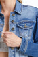 Bayeas Puffy Sleeve Denim Jacket