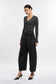 Bayeas Katia Tailored Barrel Leg Denim Jeans in Black