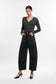 Bayeas Katia Tailored Barrel Leg Denim Jeans in Black
